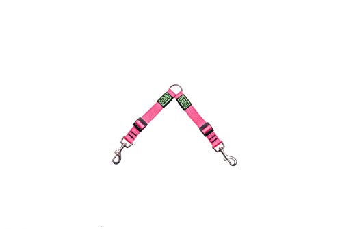 bub's Correa Doble para Perro, extensión Doble para pasear Dos Perros (Pequeño, Rosa)