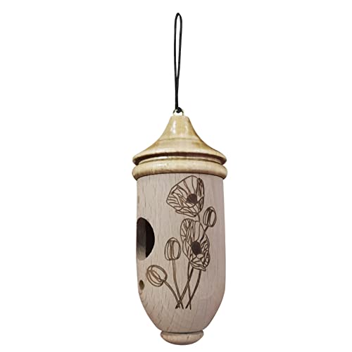 HNHN Casa de colibrí 2022 Nueva casa de colibrí Colgar en el Exterior 1 Uds Columpio de colibrí Nido de colibrí para Casas de colibrí Golondrina Caseta Perros Pequeños Exterior Jardín (B, One Size)