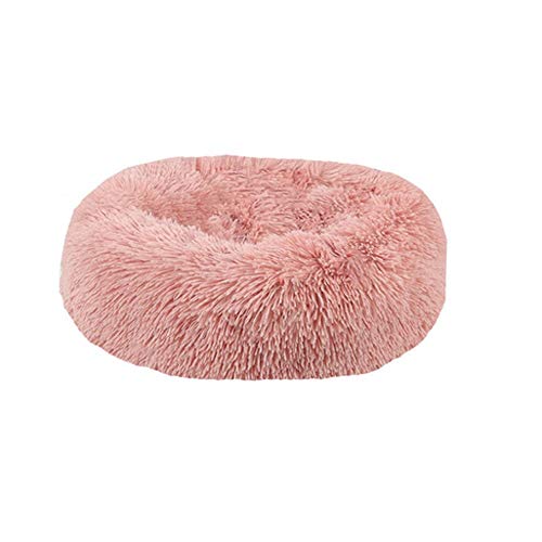MILUCE Cama para Perros Cama para Gatos- Donuts Donuts Redondos de Piel Artificial Almohadas mullidas y Lavables Cama Acolchada y con sueño para Gatos y Perros pequeños y medianos (Size : XL)