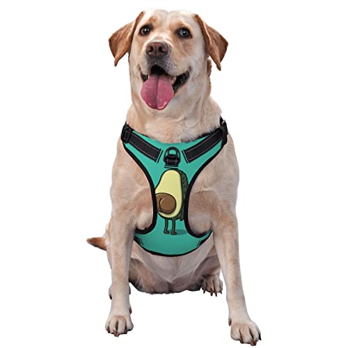 OTRAHCSD Arnés para perro, bonito arnés reflectante de anime de aguacate ajustable, chaleco para mascotas, arnés para perros pequeños, medianos y grandes