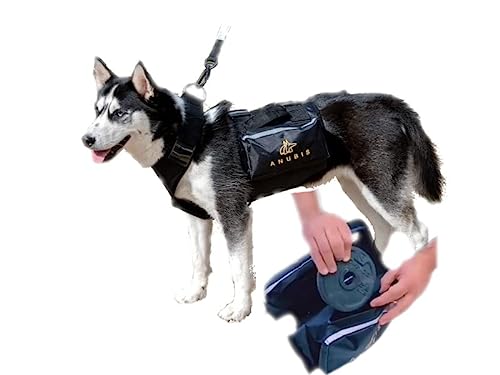 Anubis Pet Arnés Deportivo Performance para Perros con Bolsillos para Poner Peso Extra Resistente (L)