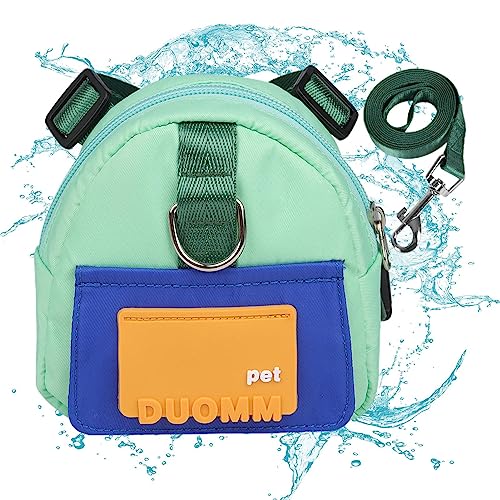 Rurbeder Mochila con arnés para Perros | Mochila para Perros pequeños,Mochila Escolar para Cachorros, Correas sedosas ensanchadas, Tela de Sarga Impermeable para Golden Retriever, Husky, Shiba Inu
