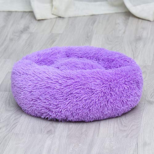MILUCE Cama para Mascotas- Cama para Perros Redonda súper Suave Cama Nido con Forma de Donut Ovalada Aislamiento Suave y Lavable, Adecuado para Perros y Gatos pequeños y medianos (Size : 70cm)