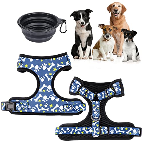 Arnés Perro Pequeño - Arnés Perro Mediano - Bebedor Plegable - Cuenco Plegable - Comedero para Perros (L)