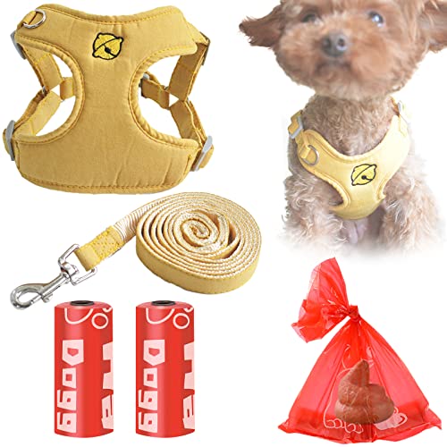 DKDDSSS Arnes Perro, Arnes Antitirones Perro, Ajustable Cómodo Transpirable Arnés, para Adiesreamiento Correr, para Cachorros, Perros Pequeños y Gatos