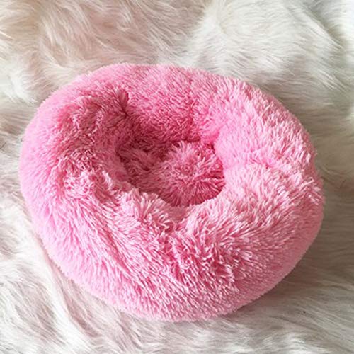MILUCE Donut Cat Bed - Deep Sleep Cat Nest Otoño e Invierno Grueso cálido Corto Felpa Redonda Cat Cat Pad Pet Nest Adecuado para Perros pequeños, medianos y Grandes (Size : 120cm)
