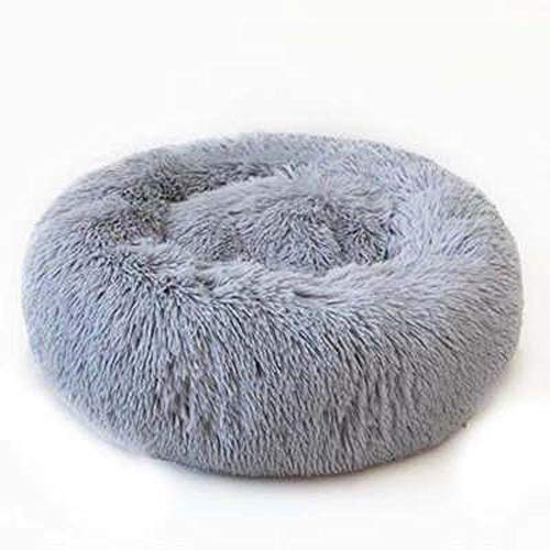 MILUCE Cama de Gato- Cama ortopédica para Gatos Cómoda Abrazadera de donas Cama Redonda para Gatos Autoaislamiento Lavable Ultra Suave, Adecuado para Perros y Gatos pequeños y medianos (Size : 110CM)