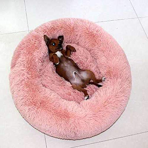 Mascota perro gato cama sedación -Cómodos gatos y perros domésticos nido redondo cálido suave felpa tranquila cama perrera adecuada para dormir, adecuada para gatos grandes, medianos y pequeños