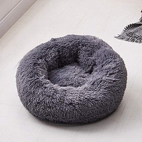 MILUCE Donut Pet Bed- Adecuado para Perros y Gatos pequeños y medianos, Perros y Gatos, perreras Redondas y pequeñas, perreras, sofás para Cachorros Suaves, Cojines para Gatos, Sacos de Dormir