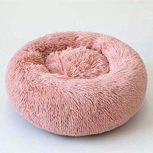 Cama con forma de mascota- Donut Hug Nest - Cojín de felpa suave y suave para perros y gatos con un cómodo fondo antideslizante de esponja adecuado para mascotas pequeñas y medianas ( Size : 50CM )
